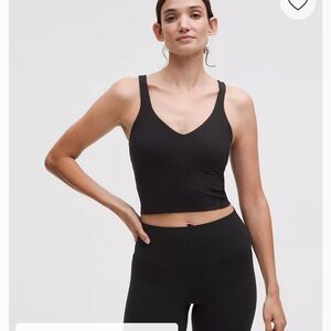 lululemon athletica black align tank 6